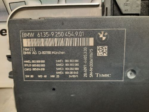 BMW FRM3 Footwell Control Module F10 F11 5 SERIES