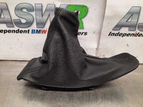 BMW 3 SERIES E90 E91 M Sport Black Leather Hand Brake Gaiter