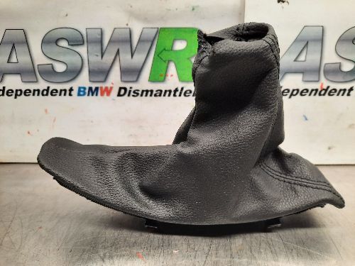 BMW 3 SERIES E90 E91 M Sport Black Leather Hand Brake Gaiter