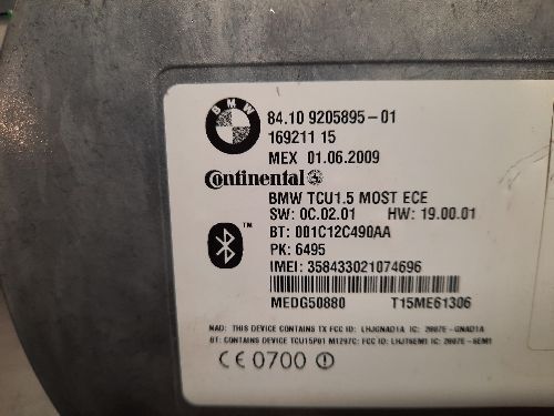BMW Telematics Bluetooth Module E87 E90 E60 1 3 5 SERIES E70 X5