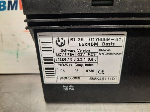 BMW KBM Body Control Module E60 E63 E64 5 6 SERIES