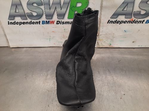 BMW 3 SERIES E90 E91 M Sport Black Leather Hand Brake Gaiter