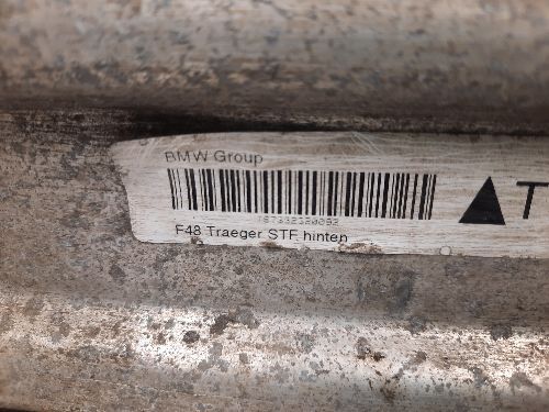 BMW F48 X1 Rear Bumper Reinforcer Bar