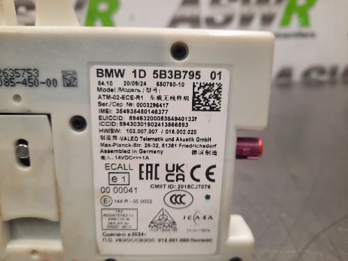 BMW Telematics Control Module F40 F44 G20 1 2 3 SERIES