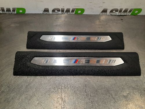BMW Entrance Sill Plate Kick Trims Pair F44 2 SERIES Gran Coupe