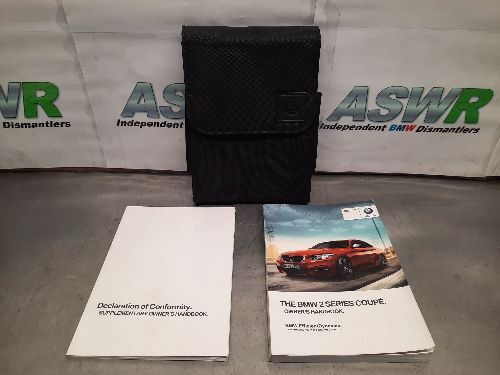 BMW F22 2 SERIES Coupe Owners Manual & Wallet