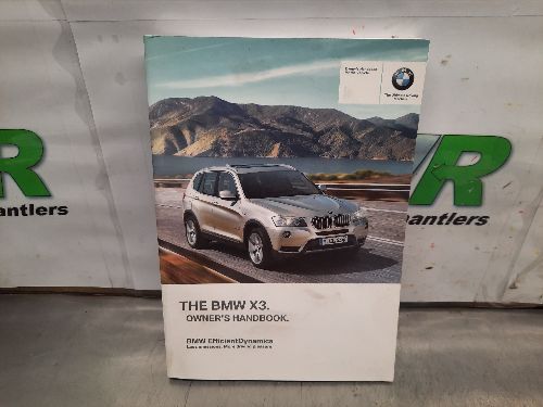 BMW F25 X3 Pre LCI Owners Manual & Wallet