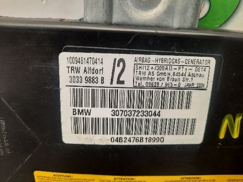BMW Door Safety Bag N/S Passenger Left E46 3 SERIES Coupe / Cab