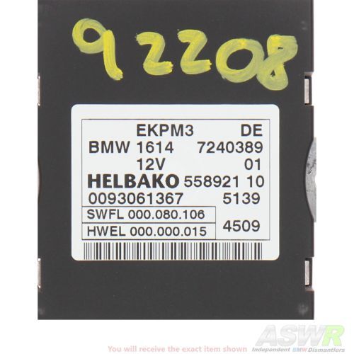 BMW Fuel Pump Control Unit F07 F01 5 7 SERIES