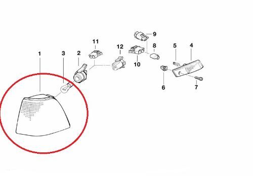 BMW E36 3 SERIES Saloon / Touring Indicator O/S Drivers Right Side