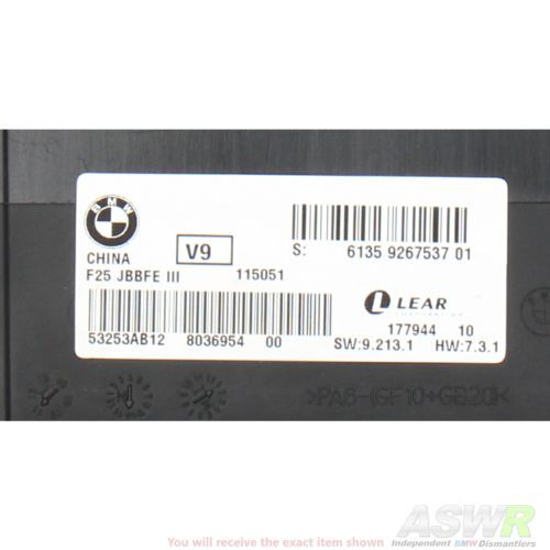 BMW F25 X3 Body Control Module Junction Box JBBFE III 3 V9 Lear