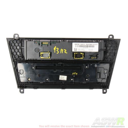BMW F25 X3 A C Climate Control Heater Control Panel