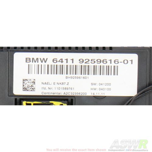 BMW F25 X3 A C Climate Control Heater Control Panel