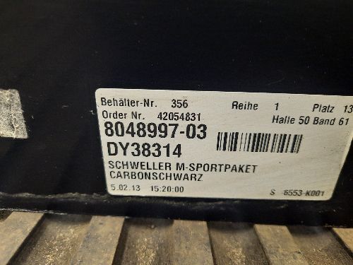 BMW Side Skirt 5 SERIES M Sport F10 F11 N/S Passenger Side