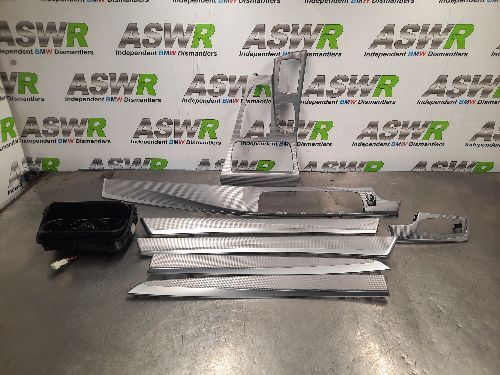 BMW Interior / Dashboard Trim Set Perlglanz Chrom F10 5 SERIES