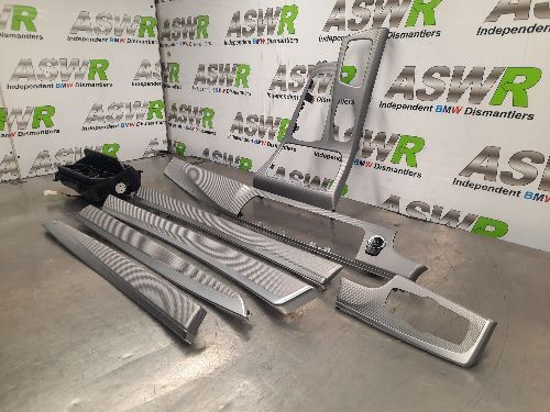 BMW Interior / Dashboard Trim Set Perlglanz Chrom F10 5 SERIES