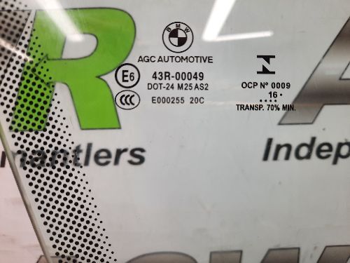 BMW Front Window Glass O/S Drivers Right F36 4 SERIES Gran Coupe