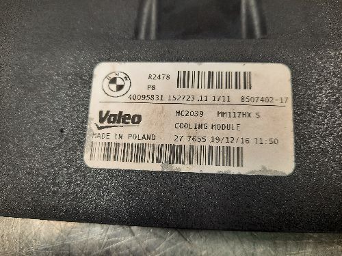 BMW Radiator Bracket Set F20 F22 F30 F31 F32 1 2 3 4 SERIES