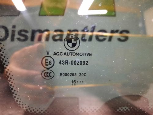 BMW Rear Quarter Glass Tinted N/S Left F36 4 SERIES Gran Coupe