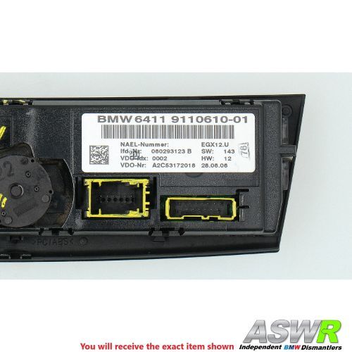 BMW A/C Heater Control Panel E87 E90 1 3 SERIES