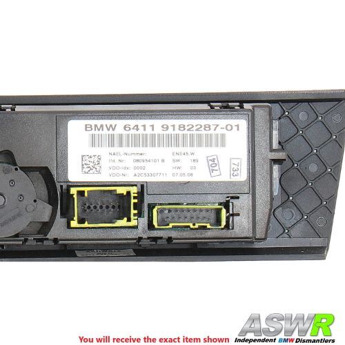 BMW E92 E93 3 SERIES Heater Air Conditioning Control Panel