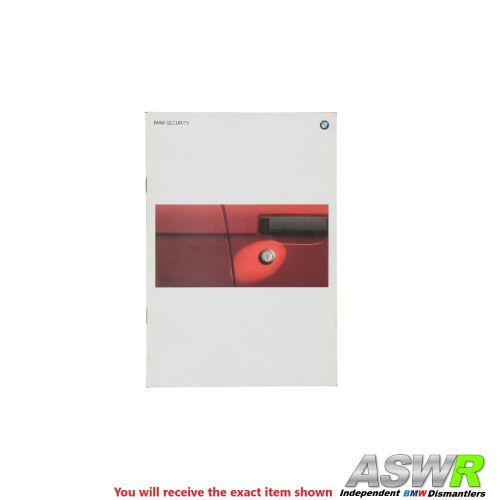 BMW Owners Handbook Pack With Wallet E31 8 SERIES 850i