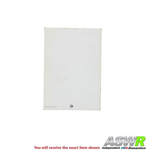 BMW Owners Handbook Pack With Wallet E31 8 SERIES 850i