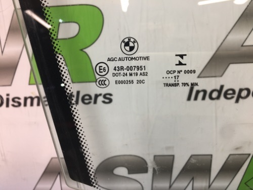 BMW Front Door Glass Window O/S Drivers Right I01 I3