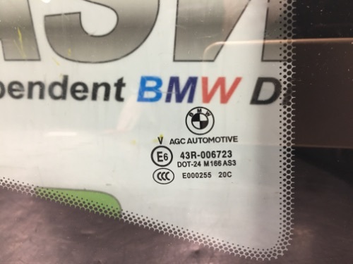 BMW Rear Fixed Quarter Glass O/S Drivers Right I01 I3