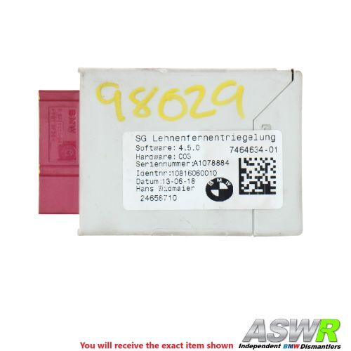 BMW F45 F46 2 SERIES F48 F49 X1 Backrest Control Module