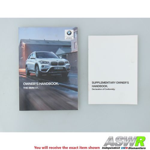 BMW Owners Manual Handbook F48 X1