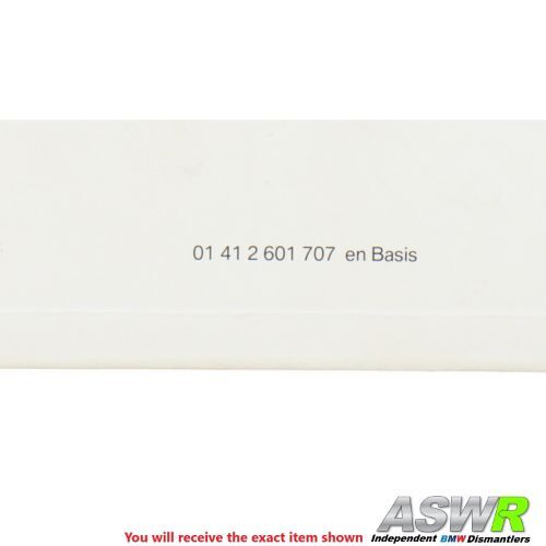 BMW E87 1 SERIES Owners Handbook Pack With Wallet