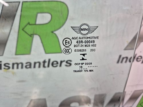 MINI Front Window Door Glass N/S Passenger Left F57 Cabrio