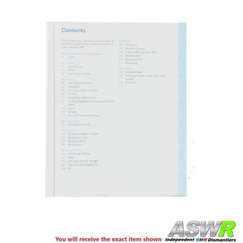 BMW E60 E61 5 SERIES Owners Handbook