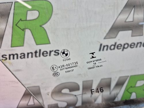 BMW 2 SERIES Door Glass Front O/S Drivers F46 2 SERIES Gran Tourer