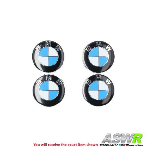BMW Wheel Centre Caps Set 1 2 3 4 5 6 7 SERIES 68mm