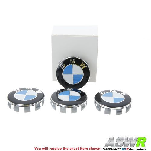 BMW Wheel Centre Caps Set 1 2 3 4 5 6 7 SERIES 68mm