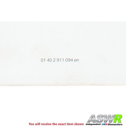 BMW F31 3 SERIES Owners Manual Handbook