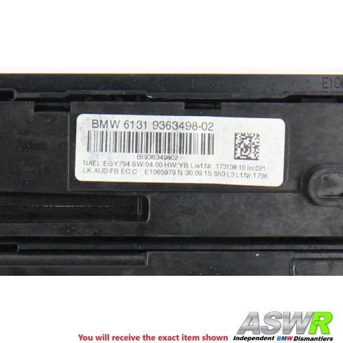 BMW Heater Control Panel F20 F22 F30 LCI F32 1 2 3 4 SERIES