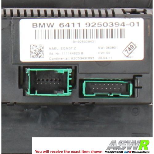 BMW Automatic A/C Heater Control Panel E81 E87 E90 E91 1 3 SERIES