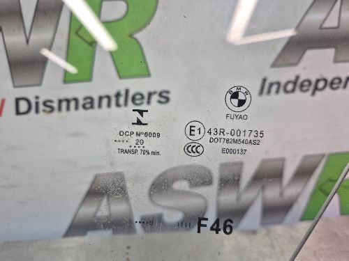 BMW 2 SERIES Door Glass Front N/S Passenger F46 2 SERIES Gran Tourer