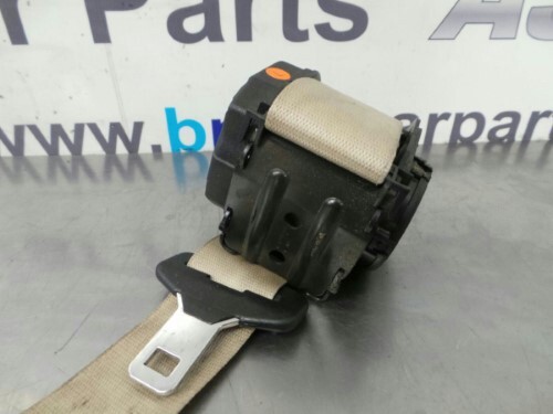 BMW E65 E66 7 SERIES Beige N S R Passenger Side Rear Seat Belt