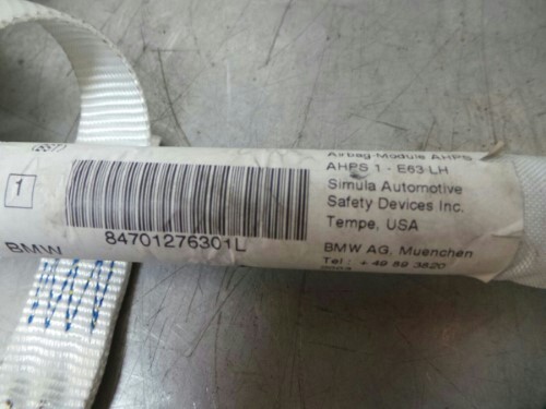 BMW Roof Curtain Safety Module E63 6 SERIES Coupe N/S Passenger Side