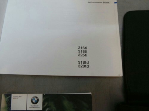 BMW E46 3 SERIES COMPACT Owners Handbook Wallet