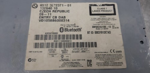 BMW Professional Radio CD Head Unit F20 F21 1 SERIES