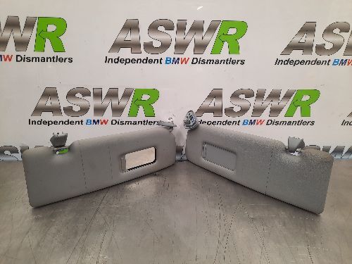BMW Sun Visors Pair Grey E81 E82 E87 1 SERIES