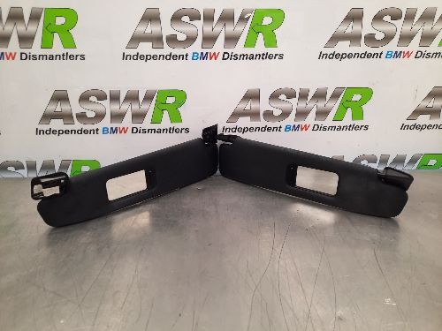 BMW Sun Visors Pair Black E85 Z4 Roadster