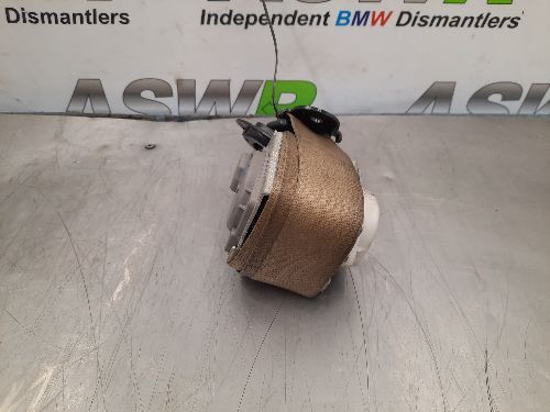 BMW E70 X5 E71 X6 Front Seat Belt Beige N/S Passenger Side