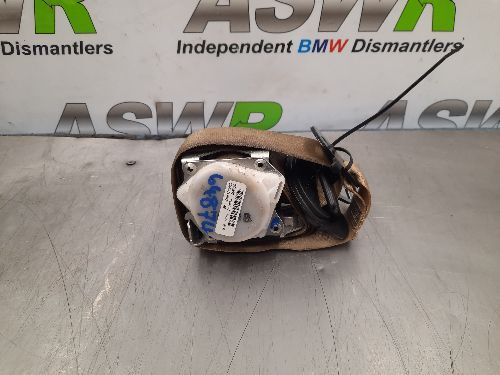 BMW E70 X5 E71 X6 Front Seat Belt Beige N/S Passenger Side
