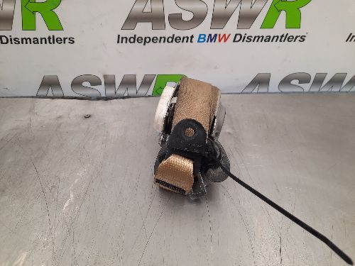 BMW E70 X5 E71 X6 Front Seat Belt Beige N/S Passenger Side